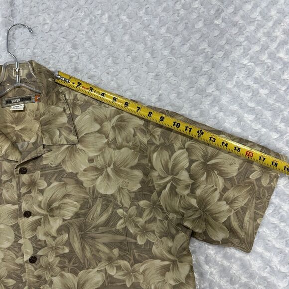 Quiksilver Edition Hawaiian Short Sleeve Button Up Shirt Size Large - Picture 6 of 8